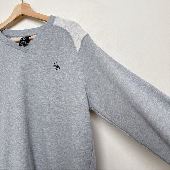 Crooks & Castles Mens Large Gray V-Neck Sweater Pullover - Picture 7 of 12